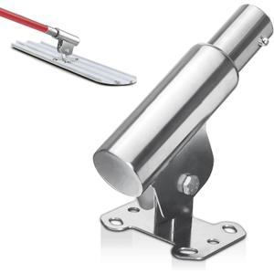 Bull Float Bracket 6 Hole, Stainless Steel Adjustable Bracket for Bull Float, Heavy Duty Bull Float Concrete Tools, Concrete Float, Fits 1 3/4 inch Push-Button Handles, Silver