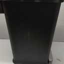 iTouchless 13.2 Gallon SoftStep Pet Waste Bin with AbsorbX Odor Filter, Slow-Close Step Pedal, 50 Liter Large Capacity, Indoor & Outdoor, Matte Black