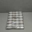 Heavy Duty Vinyl Tablecloth with Flannel Backing Waterproof Oil-Proof Plastic Table Cloth Stain-Resistant Wipeable Rectangle or Square Table Cover for Indoor and Outdoor (Grey Checkered, 60x84 Inch)