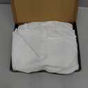 King Bed Skirt, Elastic Wrap Around Bed Skirt King Size, Bed Skirts for Adjustable Bed, Easy Fit with 14" Drop Length Tailored Drop Dust Ruffle (White)