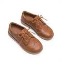DREAM PAIRS Boys Girls Dress Shoes Kids School Uniform Formal Casual Oxfords for Toddler Little Kid (Brown)
