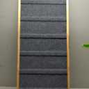 Adjustable Dog Ramp - 45" L x 18.5" W Bed Ramps for Small Dogs with 6 Incline Levels & Non-Slip Traction Carpet - Also Ideal for Medium & Large Breeds (Natural)