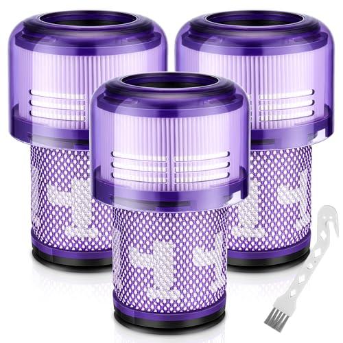 V12 Filter Replacements for Dyson V12 Detect Slim, Detect Slim Animal, Slim+ Cordless Vacuum and V12 Slim Absolute Vacuums, SV34, SV35 Vacuums Filter Replacement, Compare to Part 971517-01, 3 Pack