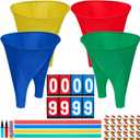Granny Pants Yard Game Set, Family Reunion Toss and Catch Ball Giant Outdoor Game with Bouncy Balls Scoreboard Medals and Foam Sticks for Birthday Party Company Team Building