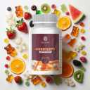 Cordyceps Mushroom Gummies  5400mg per Serving*, Cherry, Grape, Apple & Orange Flavors, 60 Count, Vegan Mushroom Supplement for Energy, Focus & Brain Health, Made in USA