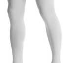 Doc Miller Thigh High Compression Socks - Open Toe, 20-30mmHg for Varicose Veins, Calf, Leg & Ankle Support, Pregnancy & Maternity Stockings, 2XL , Pair, White