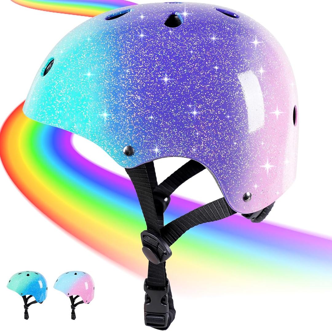 Kids Bike Helmet for Kids Girls Boys Youth Bicycle Helmet for Scooter Balance Bike Roller Skating Skateboard Helmet, Size: Medium