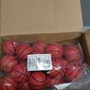 Libima 100 Pcs Mini Basketball Stress Balls 2'' Mini Foam Small Basketball Party Favors Squeeze Sports Balls for Anxiety Stress Relieving School Sports Theme Party Favor(Coffee Red)
