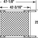 Prime-Line PL 15942 Sliding Patio Door Grill, 48 In. Width, Bronze Finish (Single Pack)