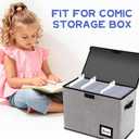 120pcs Comic Book Dividers with Tab, 11.22" x 7.2" Tall Boards Dividers, Thick Cardboard Card Separator Comic Book Dividers for Short or Long Comic Book Storage Boxes Office Supplies (White)