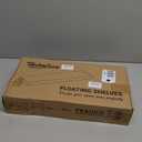 Heimlove Floating Shelves for Wall,2 Packs 16 inches Natural Pine Solid Wood Floating Shelves, 8 inches Deep Wooden Shelves for Kitchen Bedroom Office & Living Room Wall Decor (Walnut)