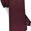 GUSLESON Classic New 3.15"（8cm） Men's Solid Color Necktie Wedding Business Tie + Gift Box