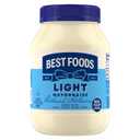 Best Foods Mayonnaise Light Mayo For A Creamy Sandwich Spread or Condiment Made With Cage-Free Eggs 30 oz (EXP 07/01/26)