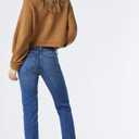Mavi Women's Emma Mid Rise Slim Boyfriend Jeans Premium Stretch Denim, Comfortable Skinny Jeans, Straight & Bootcut Jeans, (Blue, M)