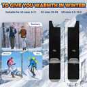 Heated Socks for Men Women, Rechargeable Electric Heated Socks, 5000mAh Washable Heated Socks, Long Life Up to 65 °C, Large Heating Area Foot Warmer for Outdoor Work Skiing Camping Fishing Hunting