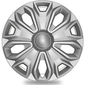 TangMiGe 4-Pack Hubcaps Wheel Covers Compatible with Ford Transit 150/250 / 350, 2015 2016 2017 2018 2019 2020 2021 2022 2023 2024, 16 inch, 5 Y Spok, Standard Leg, Silver Color