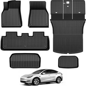 Floor Mats for 2021-2024 Tesla Model Y 5-Seat Accessories