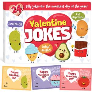 Valentines Day Cards for Kids School, Valentines Day Gifts for Kid Classroom - Valentines Cards for Kids Classroom - Kids Valentines Day Cards for School, Class Valentines Gifts for Boys, Girls, Kids (Scratch 1)