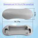 1 Pack Cool Gray Pillow 74317 fits The mid Year 2007-2013 Hot Spring spa ModelsDoes not Work with Older, pre-2007 Hot Spring spas