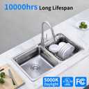 A19 LED Light Bulb, 60W Equivalent, Efficient 9W, 7 Year, 760 Lumens, Non-Dimmable, 5000K, Daylight White- 6 Pack