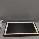 64GB Frameo 15.6" Digital Picture Frame Large 1920 x 1080 IPS FHD Touch Screen WiFi Electronic Photo Frames Share Moments Instantly Anywhere Best Gifts for Parents and Grandparents Brown Wood White