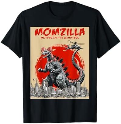 Momzilla Mother Of Monsters Retro Vintage Mama Mother's Day T-Shirt, L