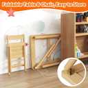 FUNLIO Foldable Wooden Sensory Table with 2 Bins & 1 Foldable Chair for Toddlers, Kids Sensory Table with Anti-Warping Plywood Lid, Indoor/Outdoor Play Sand and Water Set, CPC Certified