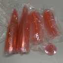 GuanQiao 40 Pack Pink Plastic Champagne Flutes, 5.5 Oz Clear Disposable Plastic Champagne Glasses, Wine Glasses Cups for Valentines Wedding Celebration Birthday Party New Years Eve Supplies