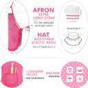 Gifts for 2-8 Year Old Girls Boys,Chef Costume Set Kids Apron for Girls Toddler Birthday Xmas Gifts for Kids Stocking Stuffer