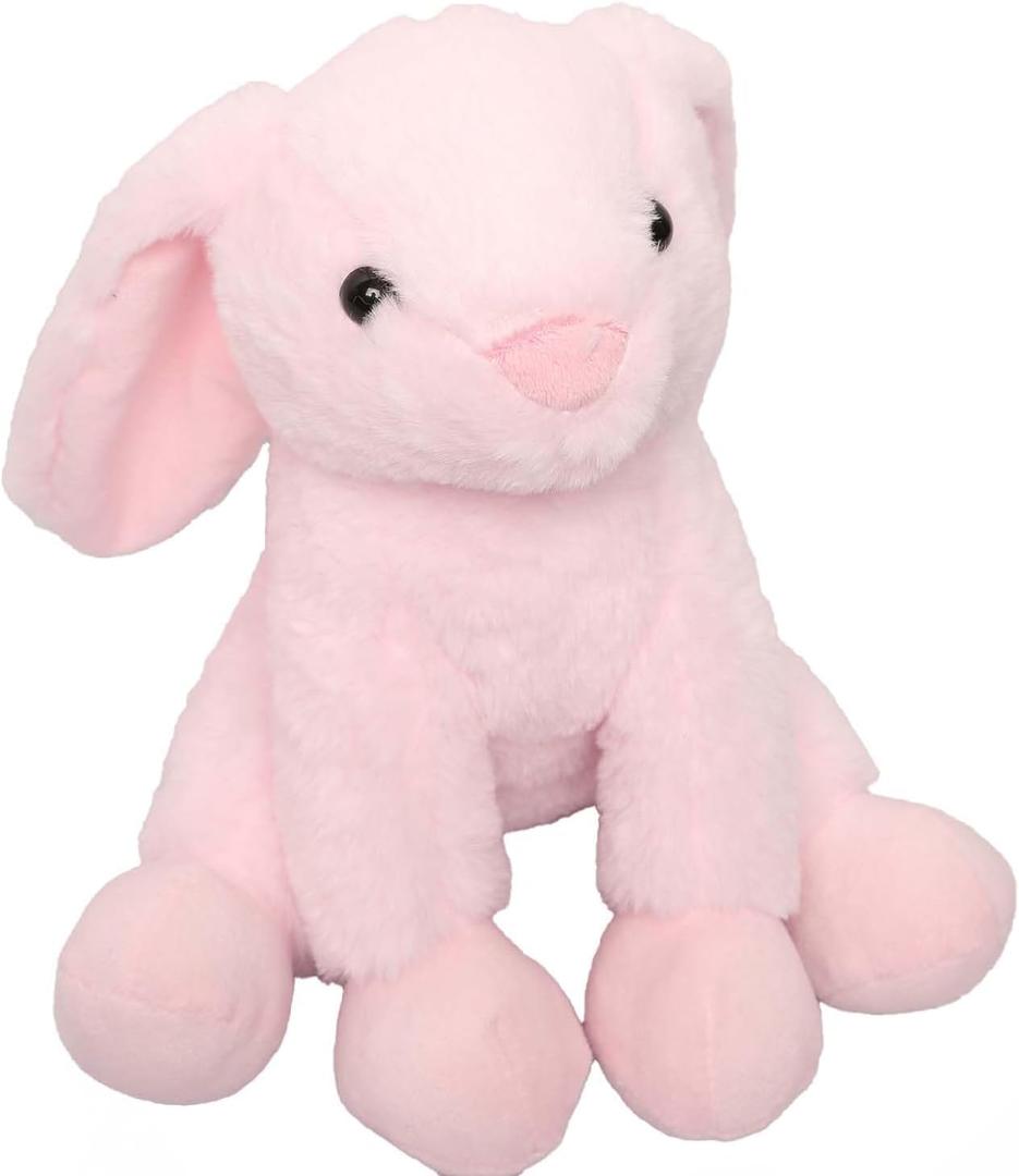 Soft Plush Pink Bunny Rabbit, 10 Inch Small Stuffed Animal Toy, Kids Gift