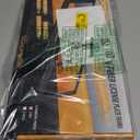 Real Carbon Fiber License Plate Frame, 100% Pure Carbon Fiber Frame, Black License Plate Holder Cover with Screw Caps, Anti-Vibration Pads, (Twill 2 Hole)