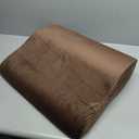 Comfortable Ergonomic Memory Foam Back Lumbar Support Cushion for Chairs Car Office Home with Removable Soft Velvet Cover (Brown) 20"×17"