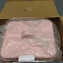 Meraki Home Cat Food Container and Treat Container - Tight Lids - Feed Scoop and Pet Food Bowl - Farmhouse Metal Storage Bin - Great Gift for Small Pets - Matte Pink