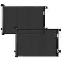 DEAR LOV 2 Pack Retractable Baby Gate,Mesh Baby Gate or Mesh Dog Gate,33" Tall, Extends up to 55" Wide,Child Safety Gate for Doorways, Stairs, Hallways Black, 33"x55"