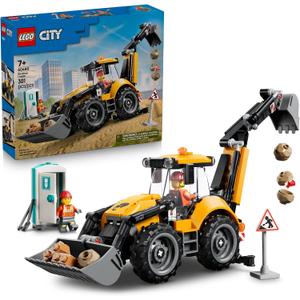LEGO City Yellow Backhoe Loader 60480