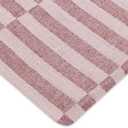 Babyletto Muslin Baby Bassinet Sheets for Girls & Boys - GOTS Certified Breathable Organic Cotton Cover - 360° Fitted, Soft & Cozy Rectangle Bedside Bassinet Sheets, Maroon Offset Stripe