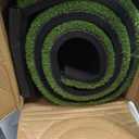 Ponsonbay Integrated Golf Hitting Mat with Ball Tray, Thickening Golf Mats Practice Outdoor & Indoor Artificial Turf Matt with 3 Tees, 5 ft x 4 ft 1.02 in Thick