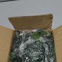 Artificial Hanging Plants for Shelf, Fake Potted Greenery 1-Pack Faux Mandala Vines in Black Pot, Dcor for Office Living Room Bathroom Indoor Outdoor