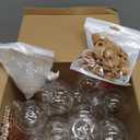 Baderke 24 Packs 6 oz Halloween Potion Drinks Cup with Straws and Stickers Plastic Potion Bottles Cocktail Ornament Balls for Halloween Christmas Centerpieces Party Decorative Supplies