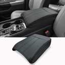 Center Console Cover for Honda Pilot 2023 2024 2025 - Soft Leather Armrest Cushion for Honda Pilot Console Lid 2023 2024 2025, 2024 Ridgeline/Passport Interior Accessories (Black)