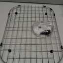 Serene Valley Sink Bottom Grid 19-1/16" x 13-5/8, Rear Drain with Corner Radius 3-1/2", Sink Protector NLW1914R, Medium