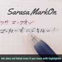 2 x Zebra sarasa Mark on Gel ink 0.5mm ballpoint pens ink color (Black) pack of 6