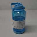 Takeya 885395541020 Tritan Bottle, Straw Lid and Extra Large Carry Handle Breezy Blue 64oz