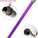 EZ SPARES Quick Release Extension Wand,Compatible for Dyson V7, V8, V10, and V11 Cordless Stick Vacuum Cleaner, Vacuum Wand Replacement,Spray Paint Aluminum Tube Pipe(Purple)