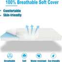 Mecc ecoh Pack and Play Mattresses, Cozy Breathable Cover Pack N Play Mattress, Reversible Cooling Memory Foam, Water Resistant Lining, Fit for Graco, Baby Trend, Pamo, Dream On Me Etc. 38"x26"