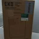 EKO Mirage-T 50 Liter / 13.2 Gallon Touchless Rectangular Motion Sensor Trash Can, Brushed Stainless Steel Finish