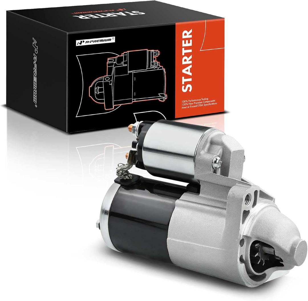 A-Premium Starter Motor Compatible with Jeep TJ, Wrangler, 2003 2004 2005 2006, 2.4L 4.0L, Automatic transmission, 12V 1.4KW 11 Teeth Clockwise, Replace# 56041914AC, M000T20272, M000T20272ZC