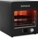 Luma Electric Steak Grill, Portable Indoor Countertop Oven with Griddle, Smokeless Electric Infrared Grill, Heats up to 1450 Degrees, BBQ, Grill, Toast, and Broil Chicken, Beef, Pork, and Vegetables