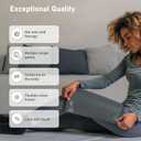Large Hot and Cold Flexible Gel Ice Packs for Injuries Reusable, Cold Packs for Injuries Reusable Ice Packs, Soft Ice Pack for Back Cold Compress - 11.5" x 14.5" - Grey