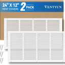 24"x12" 2Pack Return Air Vent Cover for Wall or Ceiling, 24x12 IN -2PCS